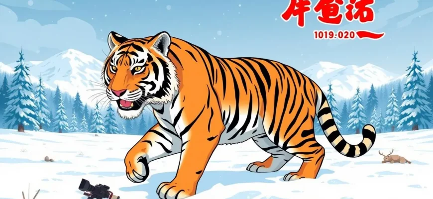 冬のタイガで冒険映画