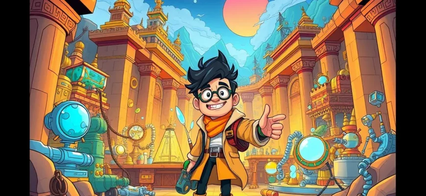 古代の実験室で冒険する映画