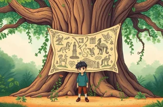 宝の地図を探すファンタジー映画の世界