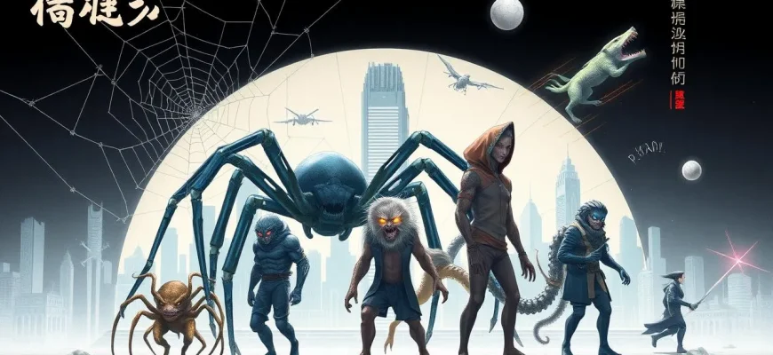 変異した動物のボディビル映画