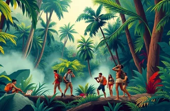 ジャングルの部族を探る冒険映画