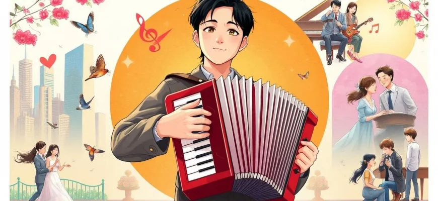 アコーディオン奏者を描いたメロドラマ映画