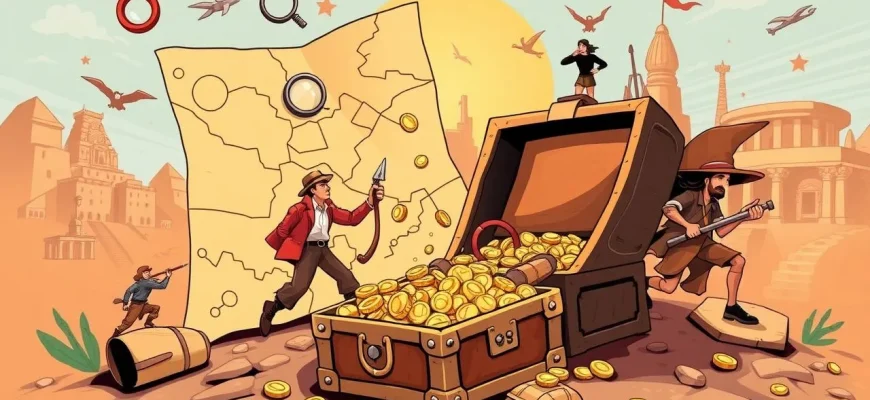 古代の宝探しアドベンチャー映画