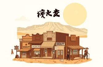 ウェスタン映画の小さな町