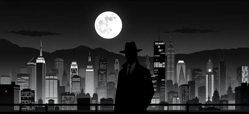 クラシックな白黒犯罪映画の世界