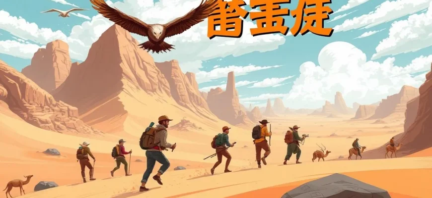 荒涼とした砂漠の冒険映画