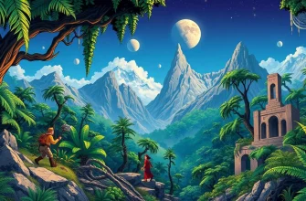 古代のシダを探る冒険映画の旅