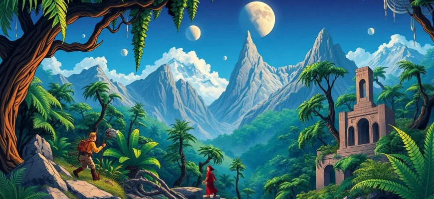 古代のシダを探る冒険映画の旅