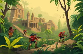 古代の聖域を探るアドベンチャー映画