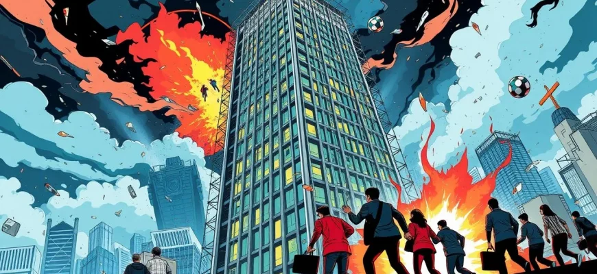 超高層ビルからの避難映画