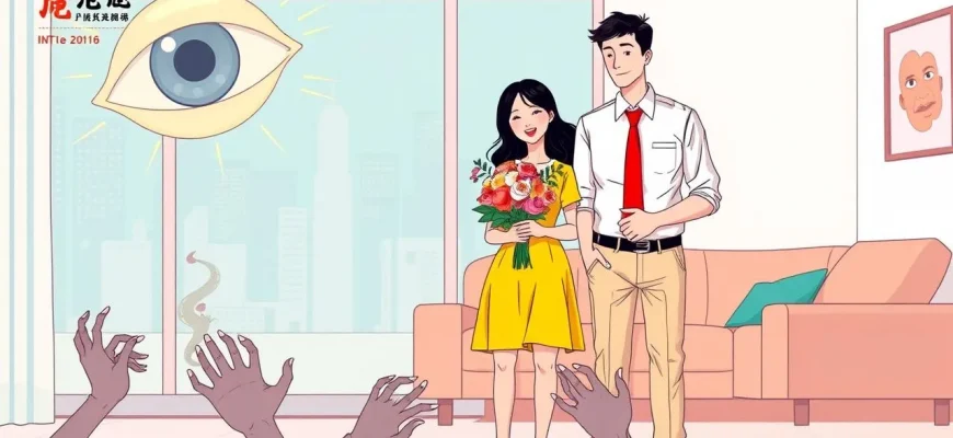 若い夫婦のスリラーフィルム