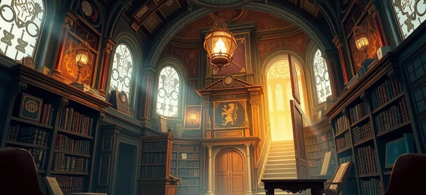 神秘的な聖なる図書館の映画