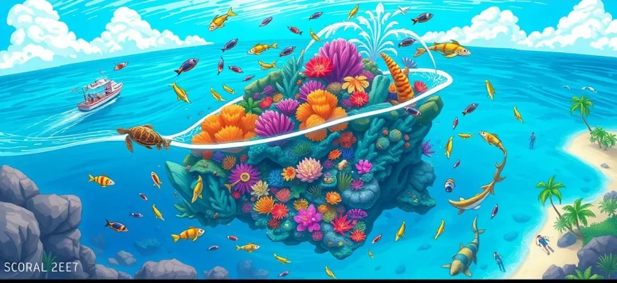 珊瑚礁の冒険映画特集