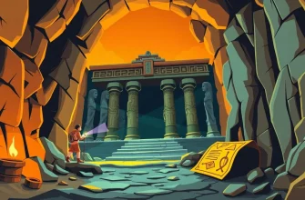 古代の墓を探るアドベンチャー映画