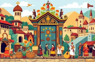 歴史的なブルガリアの工芸品映画