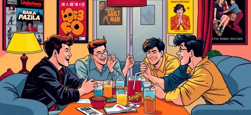 男友達の集まりをテーマにしたトリラー映画