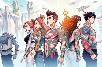 タトゥーとSF映画の融合