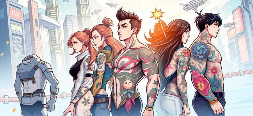 タトゥーとSF映画の融合