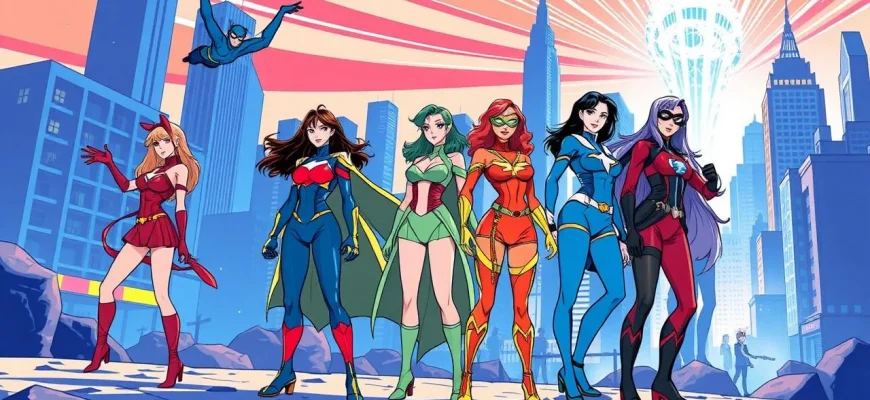 スーパーヒロインのスリラーフィルム特集