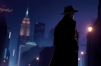 夜の照明で見る犯罪映画