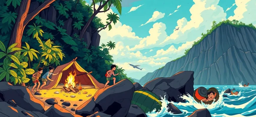 島でのサバイバルアドベンチャー映画