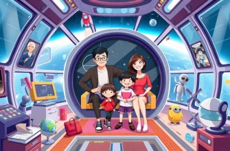 宇宙ステーションの家族映画