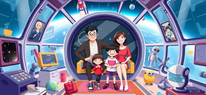 宇宙ステーションの家族映画