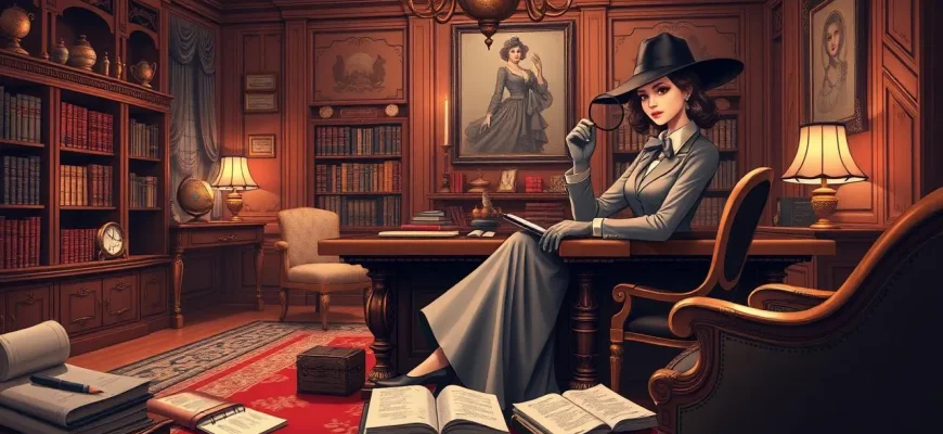 探偵映画の魅力的な女性