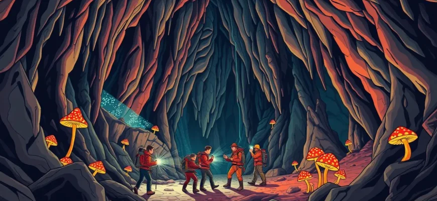 ソビエト映画の洞窟探検