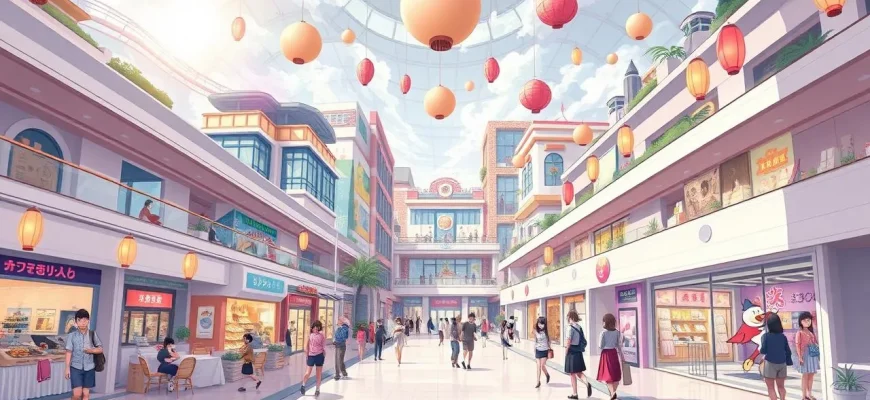 ファンタジー映画のショッピングモール