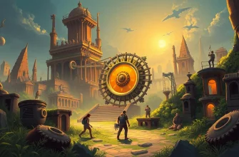 古代の機械を探る冒険映画