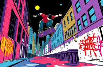 スケートボードのスリラーフィルム