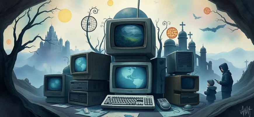 ミステリアスな古いコンピュータ映画