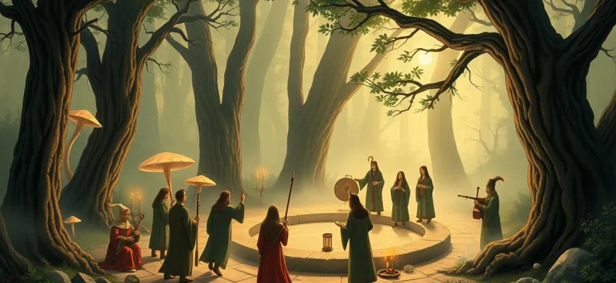 ドルイドの魔法の神秘的な映画