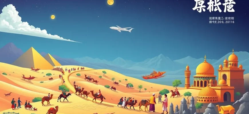 キャラバンルートを描く歴史的映画