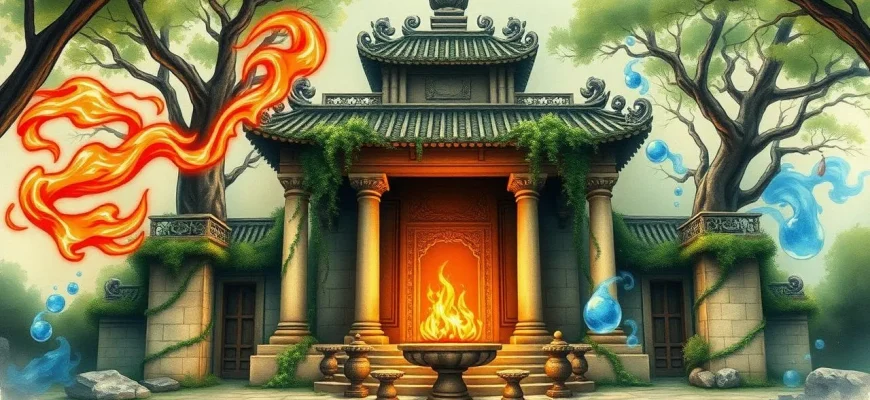 四大元素の寺院を舞台にした神秘的な映画