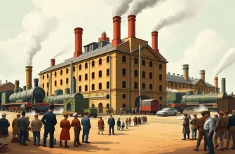 歴史的映画：最初の工場