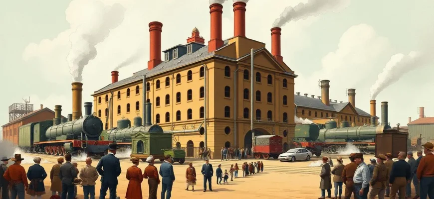 歴史的映画：最初の工場