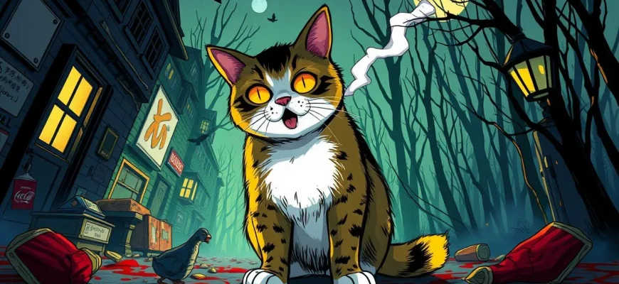 話す猫のスリラーフィルム