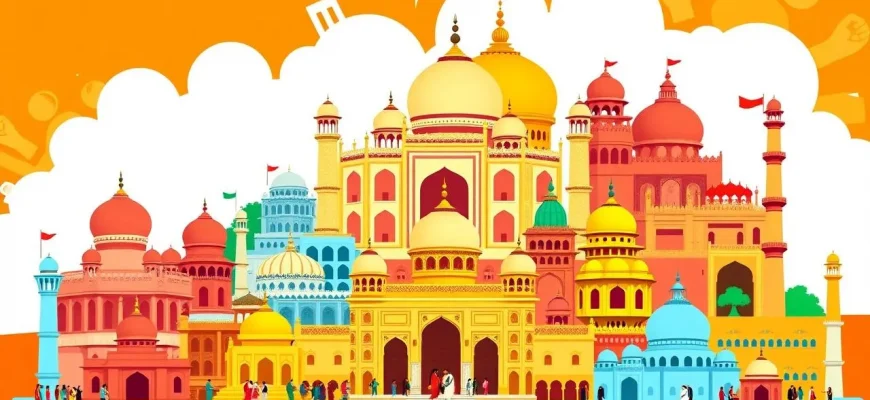 ヒンズー建築を描く歴史的映画