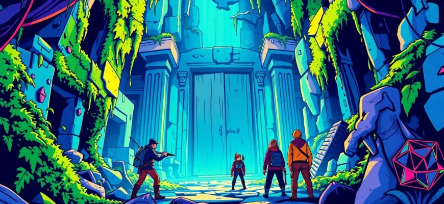 謎の場所を探るアドベンチャー映画