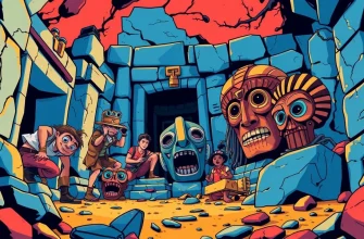 古代の仮面を探す冒険映画