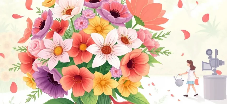 花の笑いを探す：コメディ映画の花束