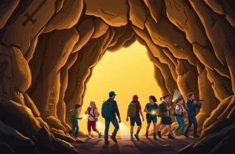 神秘的な洞窟の冒険映画