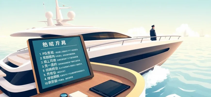 探偵映画の豪華なヨット